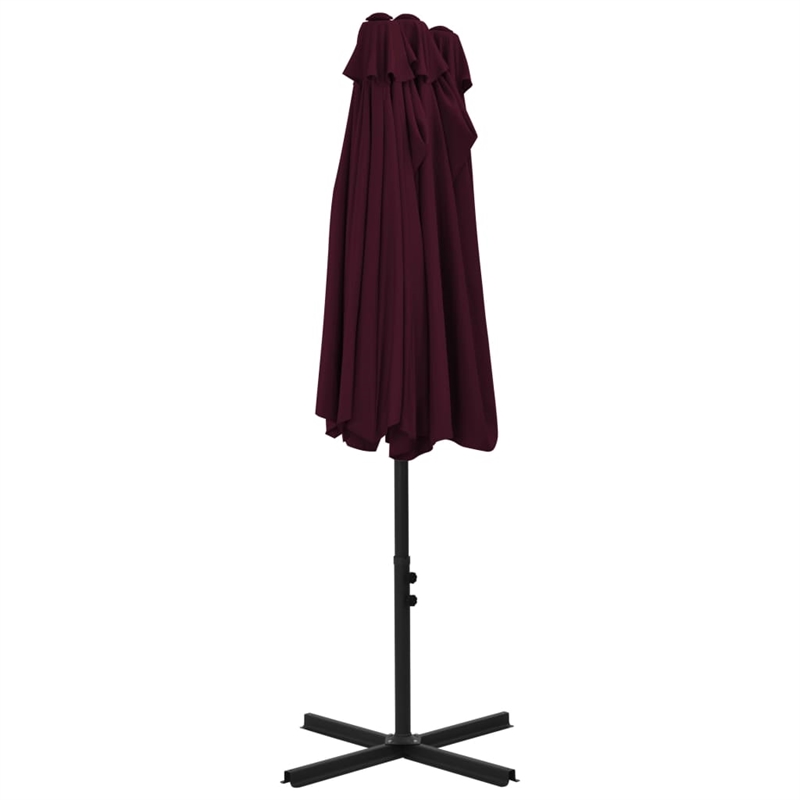 vidaXL Extra Large Garden Parasol in Bordeaux Red
