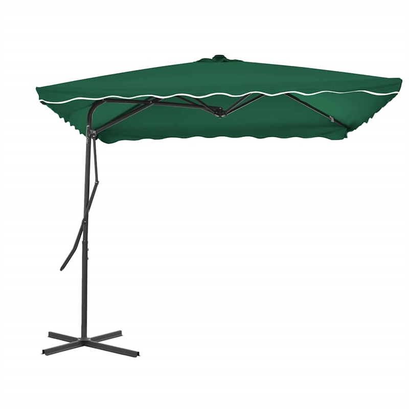 vidaXL Large Garden Parasol in Green