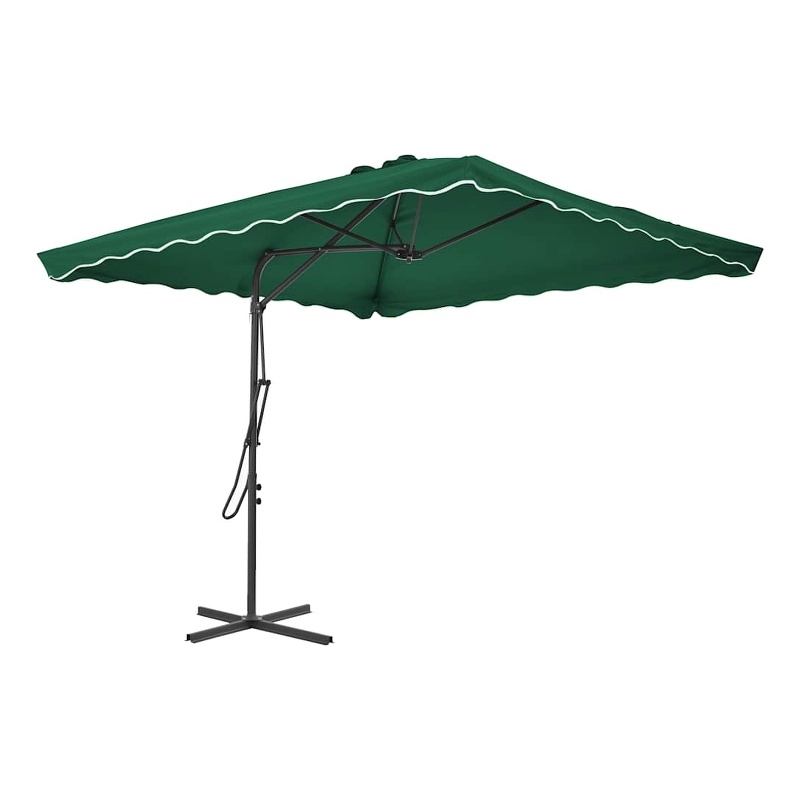 vidaXL Large Garden Parasol in Green