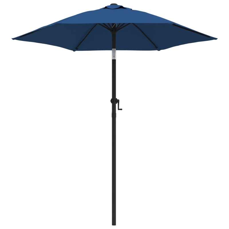 vidaXL Medium Garden Parasol in Blue and Dark Grey