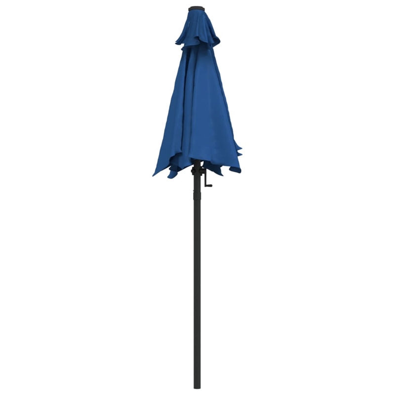 vidaXL Medium Garden Parasol in Blue and Dark Grey