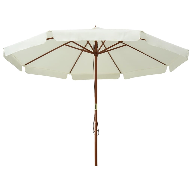 vidaXL Garden Parasol in Sand White