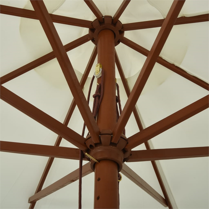 vidaXL Garden Parasol in Sand White