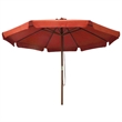 vidaXL Large Laminated Bamboo Garden Parasol in Terracotta