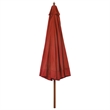 vidaXL Large Laminated Bamboo Garden Parasol in Terracotta