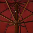 vidaXL Large Laminated Bamboo Garden Parasol in Terracotta