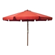 vidaXL Large Laminated Bamboo Garden Parasol in Terracotta