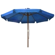 vidaXL Large Laminated Bamboo Garden Parasol in Azure