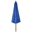 vidaXL Large Laminated Bamboo Garden Parasol in Azure