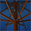 vidaXL Large Laminated Bamboo Garden Parasol in Azure