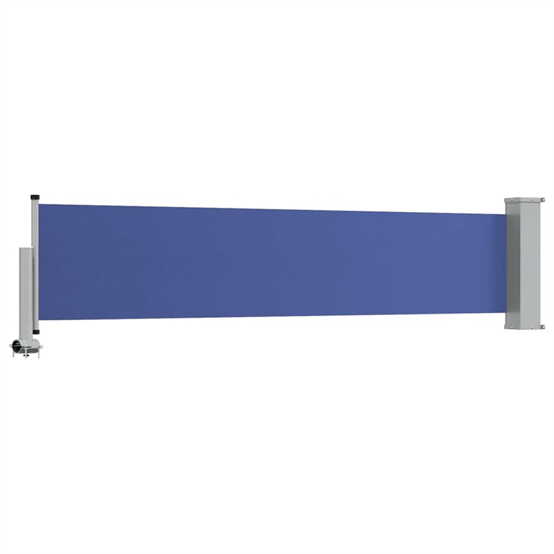 vidaXL Side Awning in Blue and Grey
