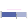 vidaXL Side Awning in Blue and Grey