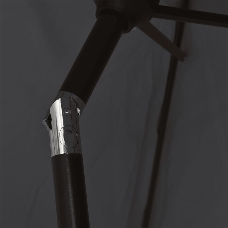 vidaXL Medium Garden Parasol in Black