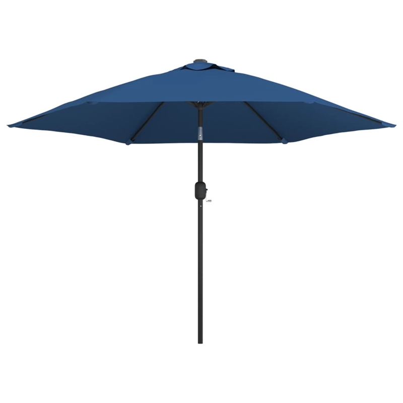 vidaXL 9.8 ft Diameter Tiltable Garden Parasol in Azure
