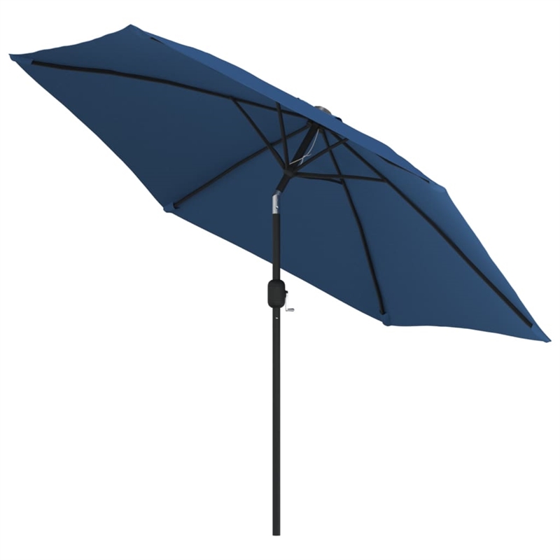 vidaXL 9.8 ft Diameter Tiltable Garden Parasol in Azure