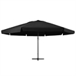 vidaXL Garden Parasol with PA Coating in Black