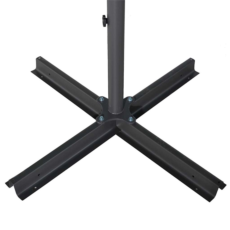 vidaXL Garden Parasol with PA Coating in Black