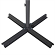 vidaXL Garden Parasol with PA Coating in Black