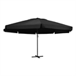 vidaXL Garden Parasol with PA Coating in Black