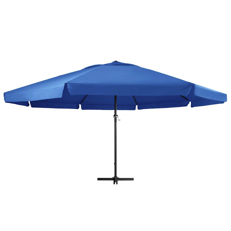 vidaXL Garden Parasol with PA Coating in Azure Blue