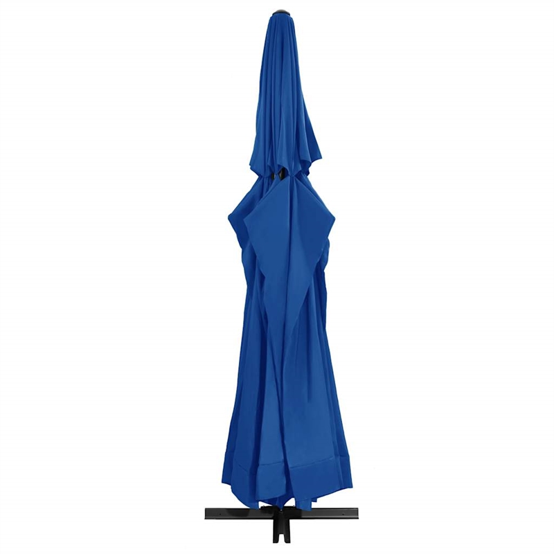 vidaXL Garden Parasol with PA Coating in Azure Blue