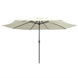 vidaXL Large Garden Parasol in Sand White