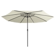 vidaXL Large Garden Parasol in Sand White
