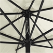 vidaXL Large Garden Parasol in Sand White