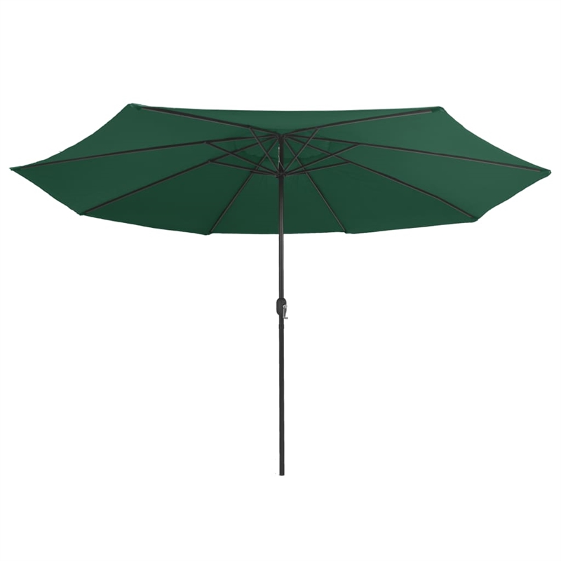vidaXL Large Tiltable Garden Parasol in Green