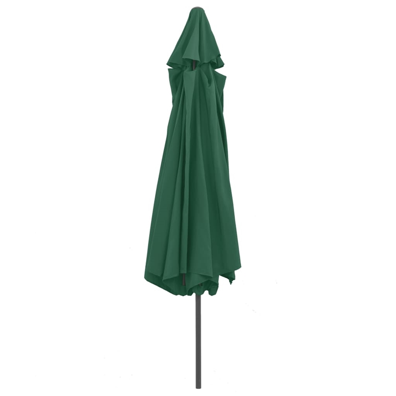 vidaXL Large Tiltable Garden Parasol in Green