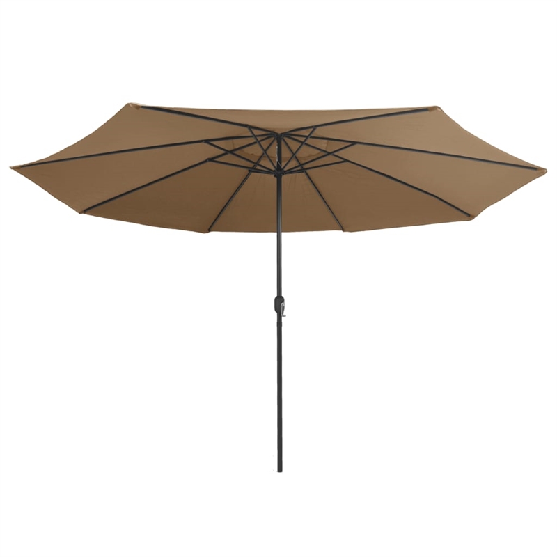 vidaXL Large Garden Parasol in Taupe