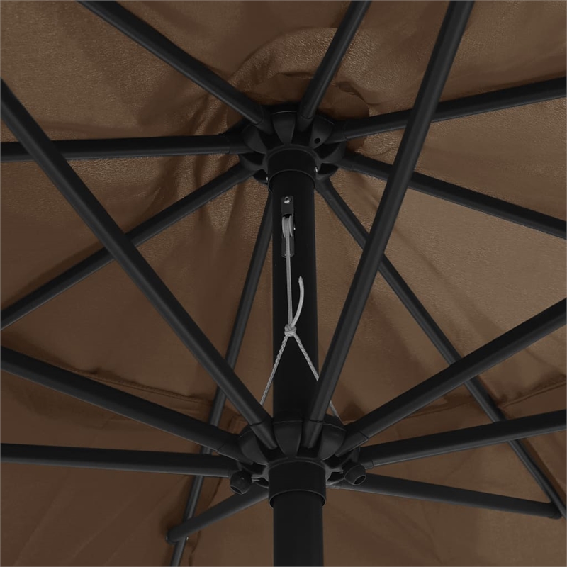 vidaXL Large Garden Parasol in Taupe
