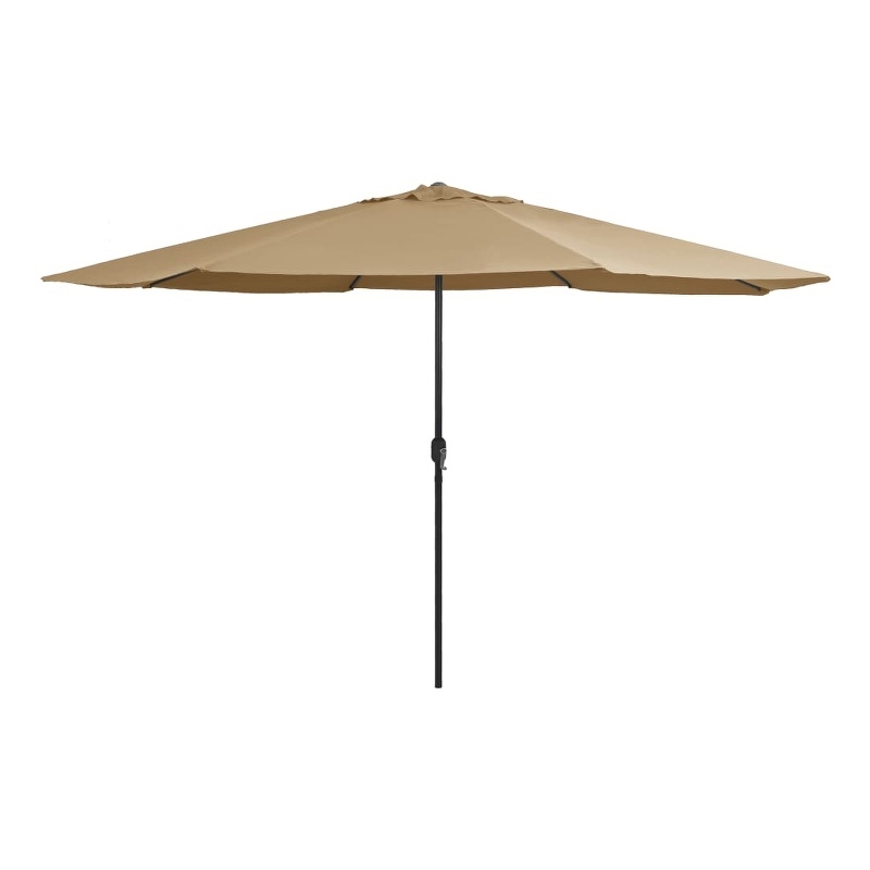 vidaXL Large Garden Parasol in Taupe