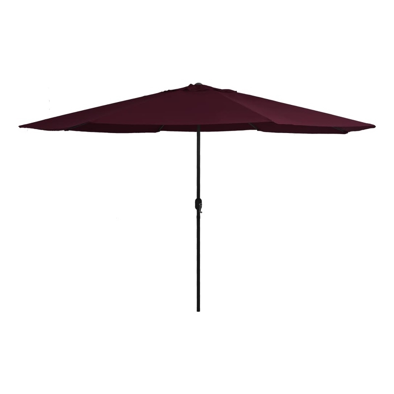 vidaXL Medium Foldable Garden Parasol in Bordeaux Red
