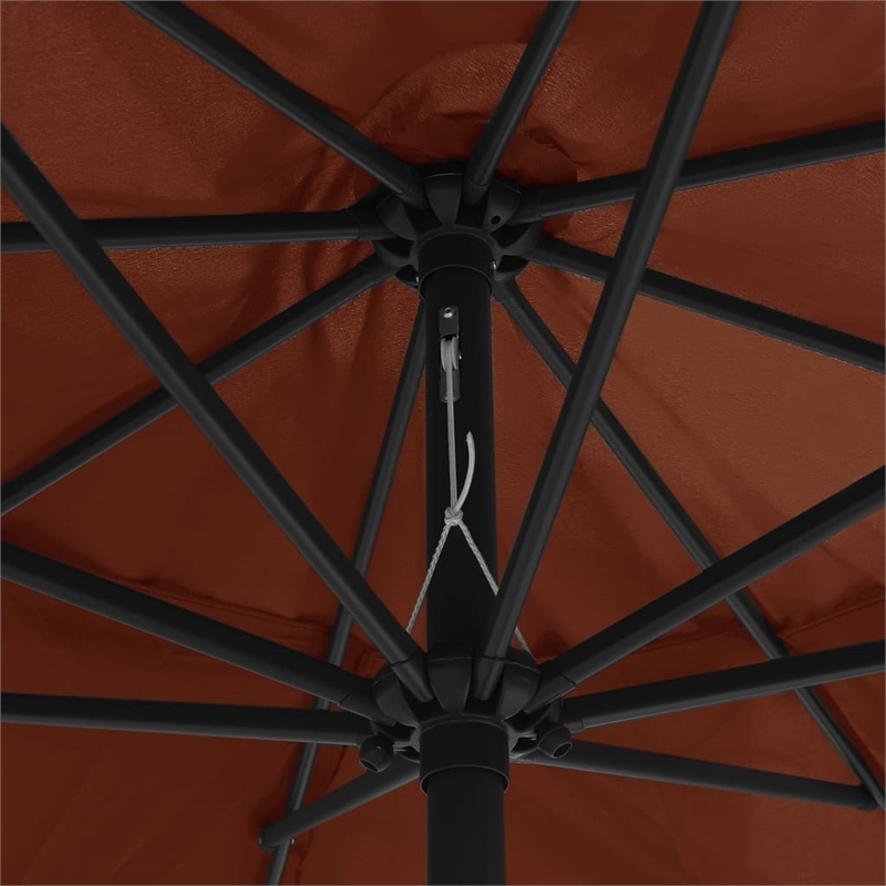vidaXL Large Garden Parasol in Terracotta