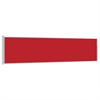vidaXL Side Awning with PU Coating and Powder Coated Steel in Red