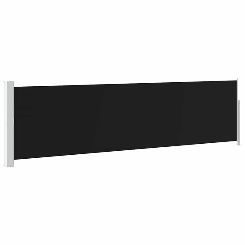 vidaXL Medium Side Awning Black