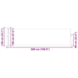 vidaXL Medium Side Awning Black