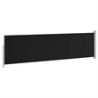 vidaXL Medium Side Awning Black