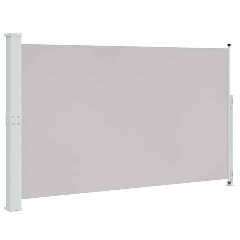 vidaXL Side Awning with Powder-Coated Steel in Grey