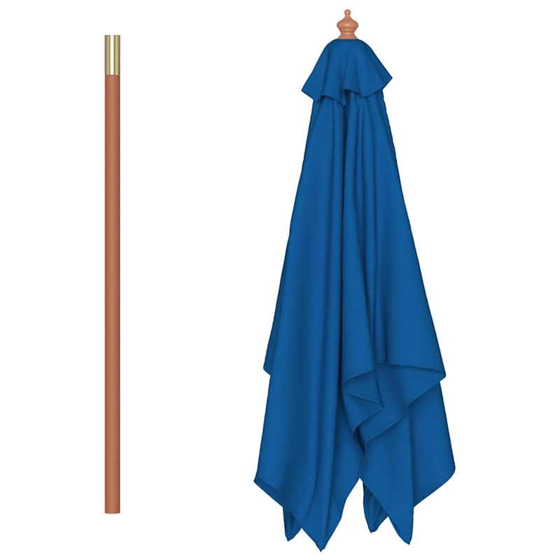vidaXL Collapsible Garden Parasol in Blue