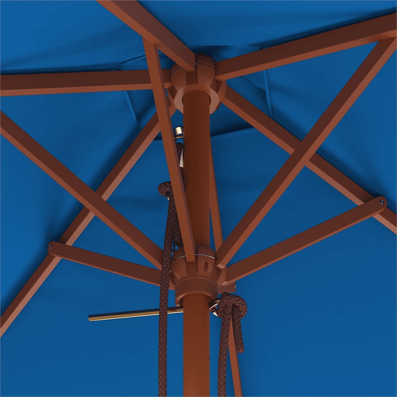 vidaXL Collapsible Garden Parasol in Blue