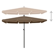 vidaXL Garden Parasol with Pole in Taupe