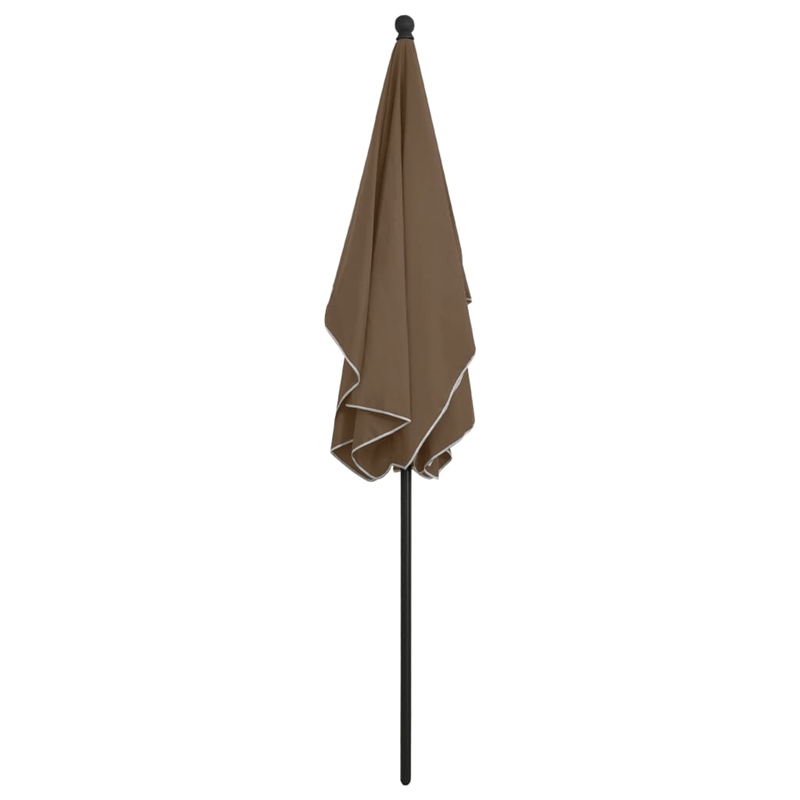 vidaXL Garden Parasol with Pole in Taupe