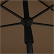 vidaXL Garden Parasol with Pole in Taupe