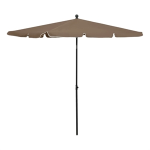 vidaXL Garden Parasol with Pole in Taupe