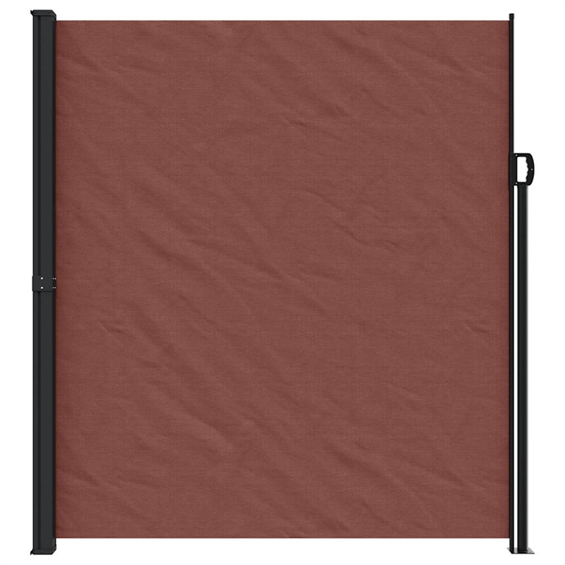 vidaXL Retractable Side Awning in Brown