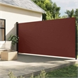 vidaXL Retractable Side Awning in Brown