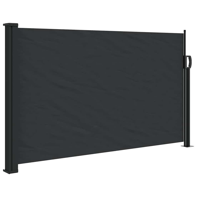 vidaXL Retractable Side Awning in Black
