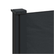 vidaXL Retractable Side Awning in Black